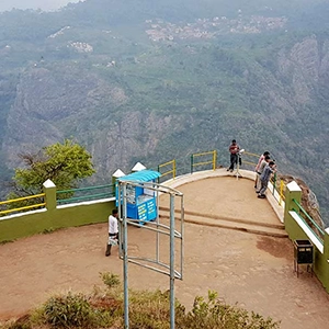 Enjoy stunning cliff and valley views from Dolphin Nose View Point near De Castle Villa in Coonoor