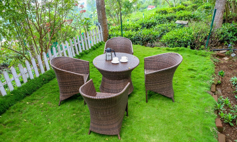 Stay at a private bungalow with a lush garden view at Chalet Mon Ami, a serene retreat in Kotagiri hills.
