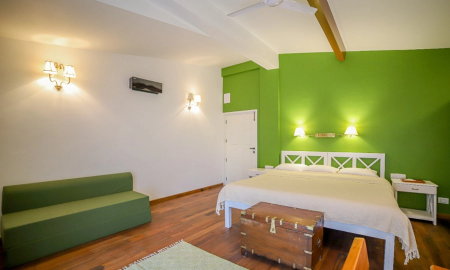 Experience a spacious and elegant luxury bedroom at a peaceful retreat in Rayne Forest,Kotagiri hills.