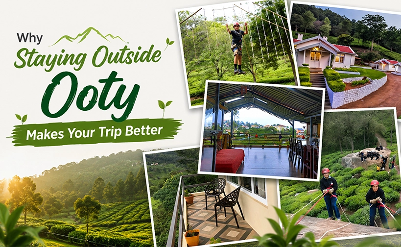 Explore famous Ooty tourist spots near Pembroke Villa including gardens, lakes and viewpoints.