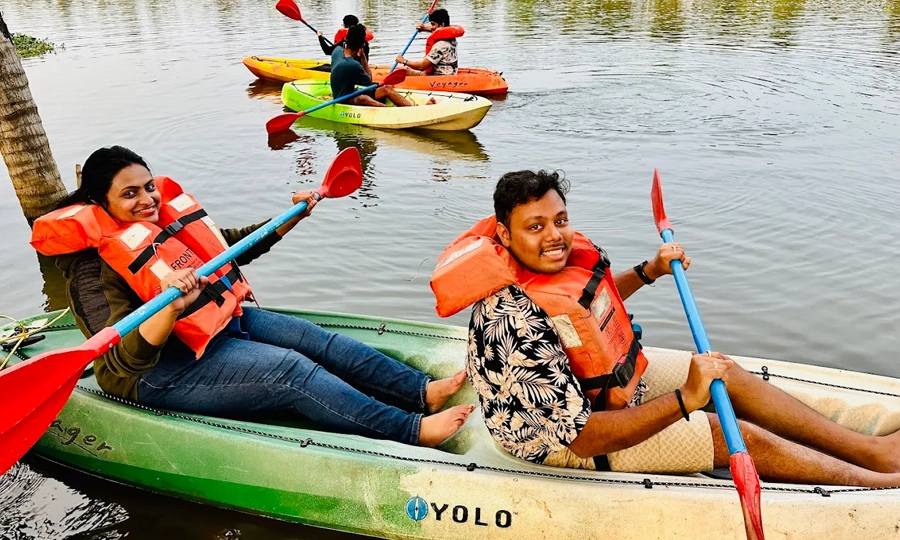 Experience a scenic boathouse ride in Alleppey Kerala backwaters for a relaxing and memorable vacation